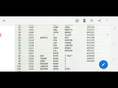 System Software Module 2 Object Code Generation