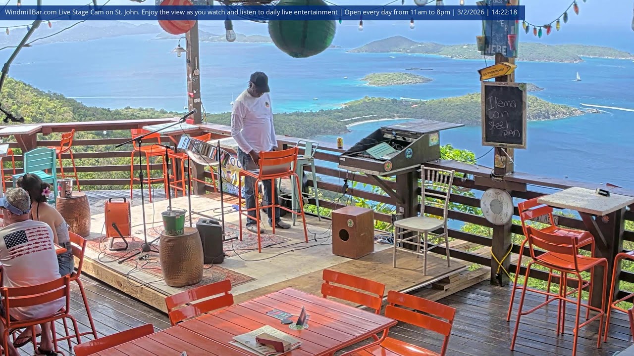 Windmill Bar Stage Camera - St. John, USVI