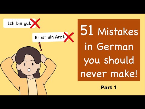 Don't make these 51 Mistakes in German - Part 1 |  Learn German | A1-C1 | Grammar