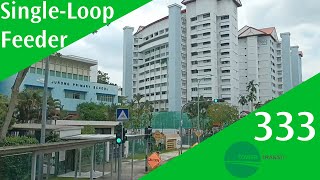 Singapore Tower Transit Feeder Bus Service 333 Route Visual