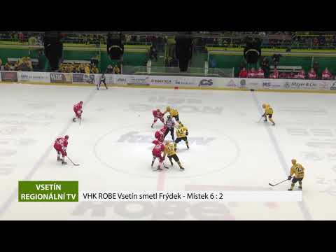 VSETÍN: VHK ROBE Vsetín smetl Frýdek - Místek 6 : 2