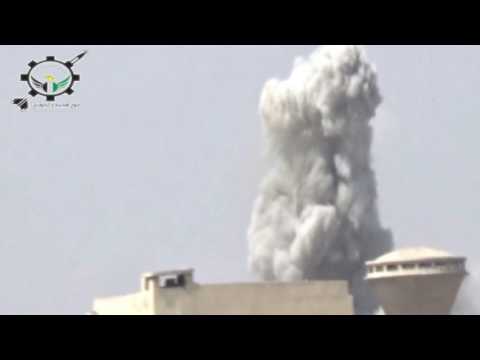 استهداف مقرات النظام بصاروخ غراد من قبل فوج الهندسة والصواريخ في ريف درعا