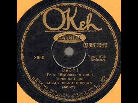 Lillie Delk Christian & Louis Armstrong Hot 4 - B A B Y - 1928