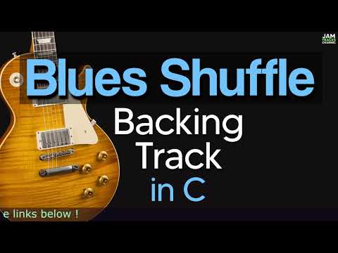 Blues Guitar Backing Track I Shuffle Blues Jam in C  120bpm