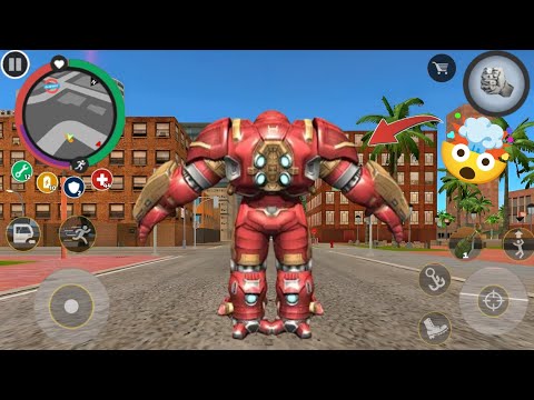 Hulkbuster New Update 🤯 I Control Hulkbuster Suit New Trick 🤩 Rope Hero Vice Town 
