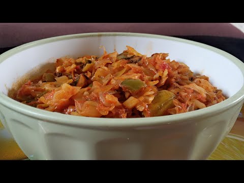 MENYA GUTEKA AMASHU YUZUYE INTUNGAMUBURI ARYOSHYE😋👍👏//Easy delicious cabbage recipe