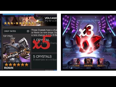 5x 6* Cull Obsidian Cavalier feature crystals & 3x 5* basic crystals opening #mcoc #desimcoc #cull
