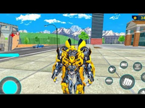 Bumblebee Multiple Transformation jet Robot car Game 2022-Android gameplay