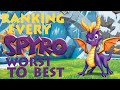 Ranking EVERY Spyro Game WORST TO BEST (Top 10 Classic Spyro Games)