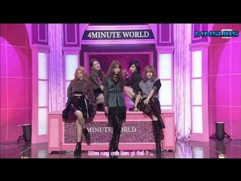 [Vietsub] 140320 M!Countdown - I'll Teach You + Come In + Whatcha Doin' Today @ 4Minute