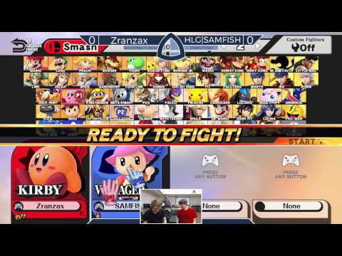 Sm4sh@Mines 47 - Zranzax (Kirby) Vs. HLG|SAMFISH (Villager) - Losers Finals