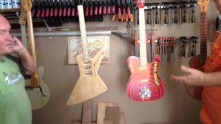 Mike Williams visits Frankinstein Guitar Works in Dominican Republic