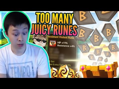 EZ NAT 5s & GOD Tier Rune Packs! - JUICY Power Ups / Reappraisals - Summoners War