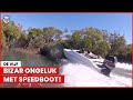 Visser filmt bizar ongeluk met speedboot