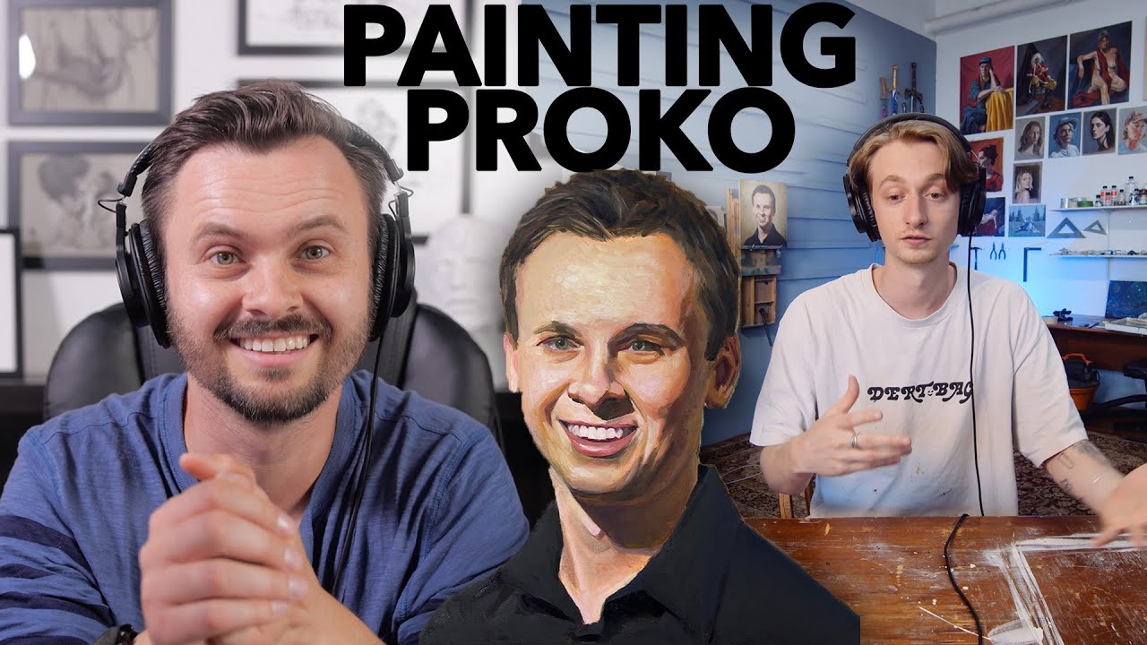 Proko Critiques my Painting of Proko!