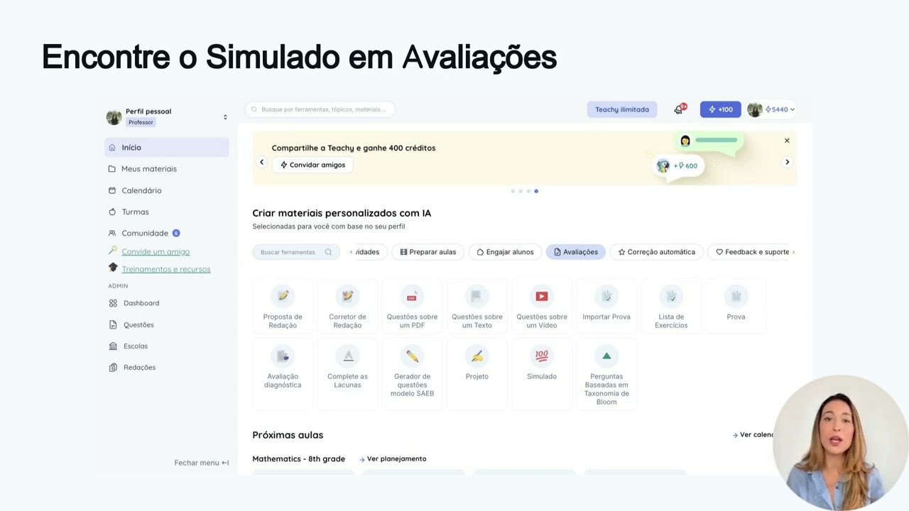 Thumbnail do tutorial em vídeo da Teachy