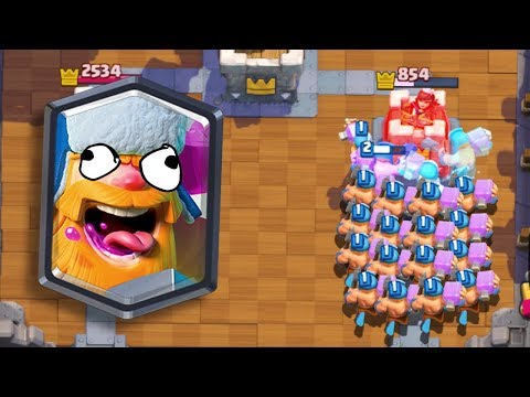 Lenhador Troll! TROLANDO COM MUITOS LENHADOR - CLASH ROYALE