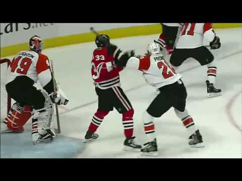 Byfuglien and Pronger battle 5/29/10