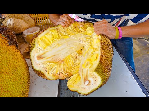 Fresh and Giant Jackfruit Cutting Skills / 波羅蜜切割 - Taiwanese Food