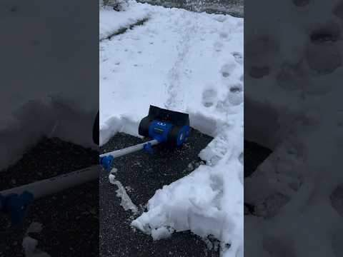 Cordless Electric Snow Shovel ❄️ It really works. #shorts