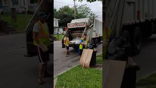 Syracuse Dpw Red Garbage Truck