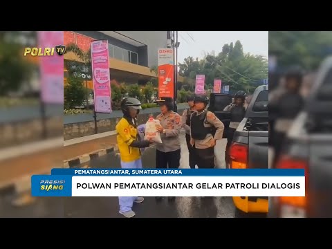POLWAN POLRES PEMATANGSIANTAR GELAR PATROLI DIALOGIS SEMBARI SAMBANGI PENGEMUDI OJEK ONLINE