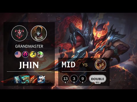Jhin Mid vs Ziggs - NA Grandmaster Patch 11.12