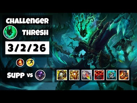 Thresh Support 11.11 Challenger Gameplay Replay - S11 (3/2/26) - TURKISH