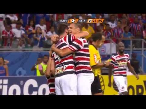 Melhores Momentos Bahia 1 x 2 Santa Cruz - Série B 2015 -JrEsportes