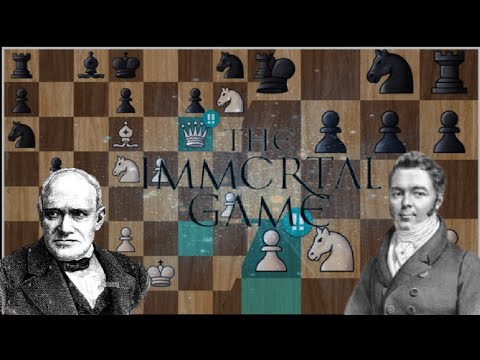 Adolf Anderssen vs Lionel Kieseritzky || The immortal game |