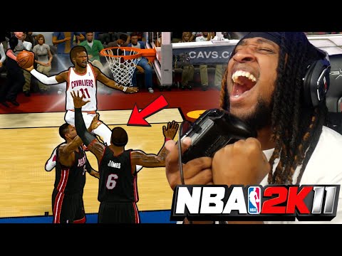 NBA 2K11 MyCAREER #55 - I DUNKED ON LEBRON AND D WADE AT THE SAME TIME! R1G3