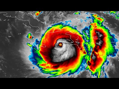 Infrared Satellite Animation of Major Hurricane Matthew (2016)