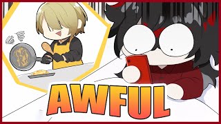 squidward and minecraft villager💀 - The WORST Cook in Luxiem? (Luxiem NIJISANJI EN VTuber Moments)