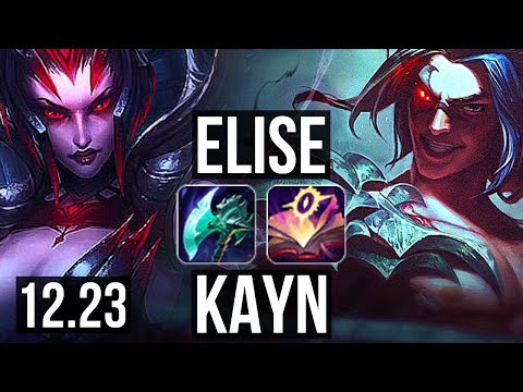 ELISE vs KAYN (JNG) | 79% winrate, 8/1/5, Legendary | EUW Grandmaster | 12.23