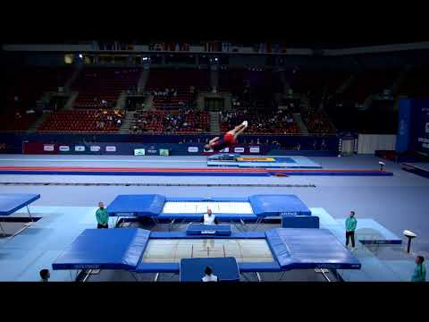 STAMP Andrew (GBR) M - 2022 Trampoline Worlds, Sofia (BUL) - Q Trampoline Exercise 2