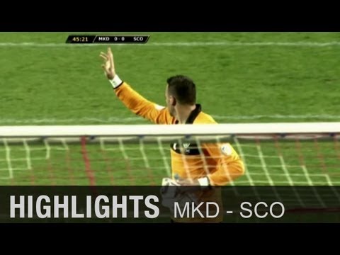 WM-Quali: Verspätung! Anpfiff wegen Keeper wiederholt | Highlights Mazedonien - Schottland 1:2