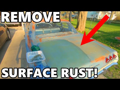 How to Remove Surface Rust from Original Paint! - Patina Paint Trick!