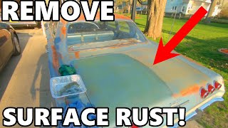 How to Remove Surface Rust from Original Paint! - Patina Paint Trick!