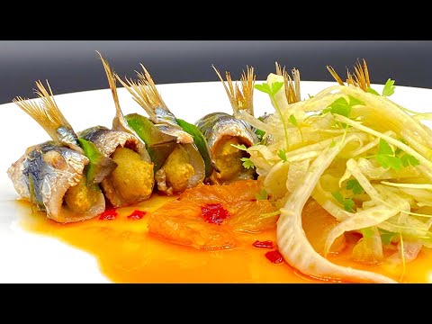[Ricetta] SARDE A BECCAFICO CON COMPOTTE DI LIMONE E CHILLI ROSSO - by Gilberto Neirotti