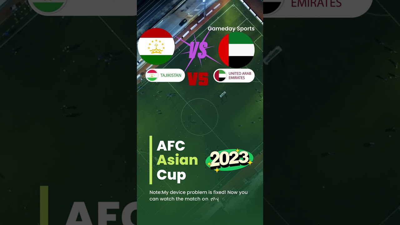 AFC-Asian-Cup-2023-Tajikistan-Vs-United-Arab-Emirates!! #afcasiancup2023 #roundof16 #2023afcasiancup