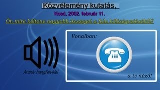 preview picture of video 'Közvélemény kutatás, Kosd 2002.02.11. (részlet)'