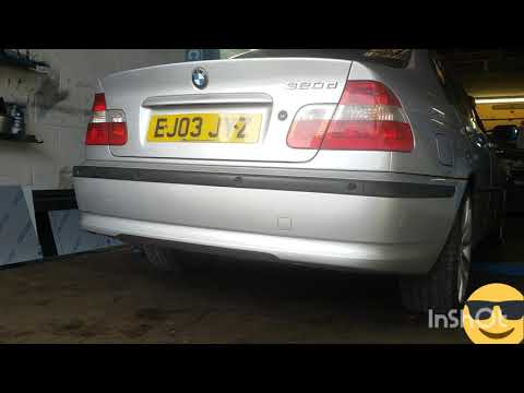 Bmw e46 with some turbo noises and burn outs