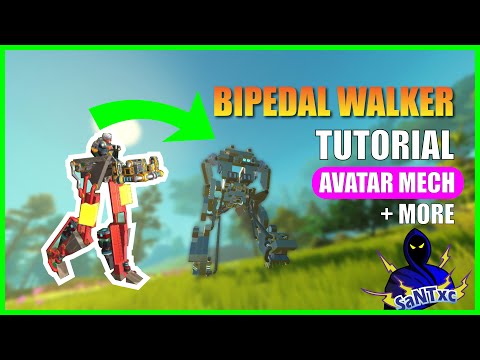 The Best Bipedal Walker Mech in Scrap Mechanic ( Tutorial )