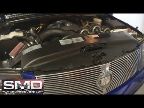 Candy Blue Cadillac Escalade K&N Cold Air Intake Installed: update 10