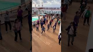 Our favorite cruise morning routine #cruisevlog #celebrity #dance