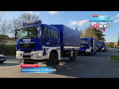 THW GREIFSWALD Kolonnenfahrt 27.04.2023