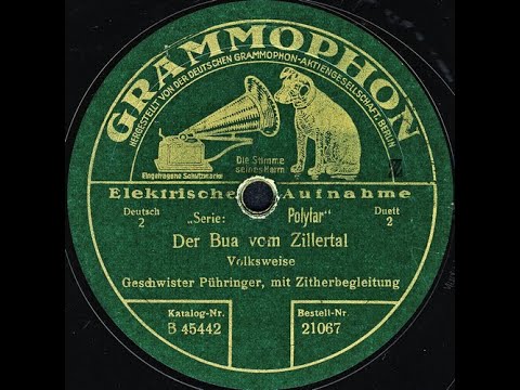 Der Bua vom Zillertal, Volksweise - Geschwister Pühringer mit Zitherbegleitung