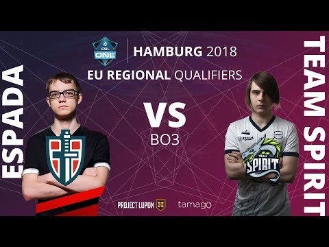 Espada vs Team Spirit Game 2 (BO3) ESL One Hamburg 2018