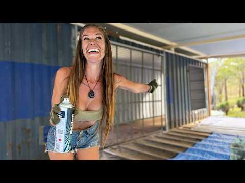 I can’t believe I fabricated this myself AND all my doors and windows are framed!