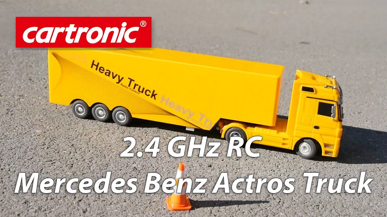 RC kamion Mercedes-Benz Actros, žlutá